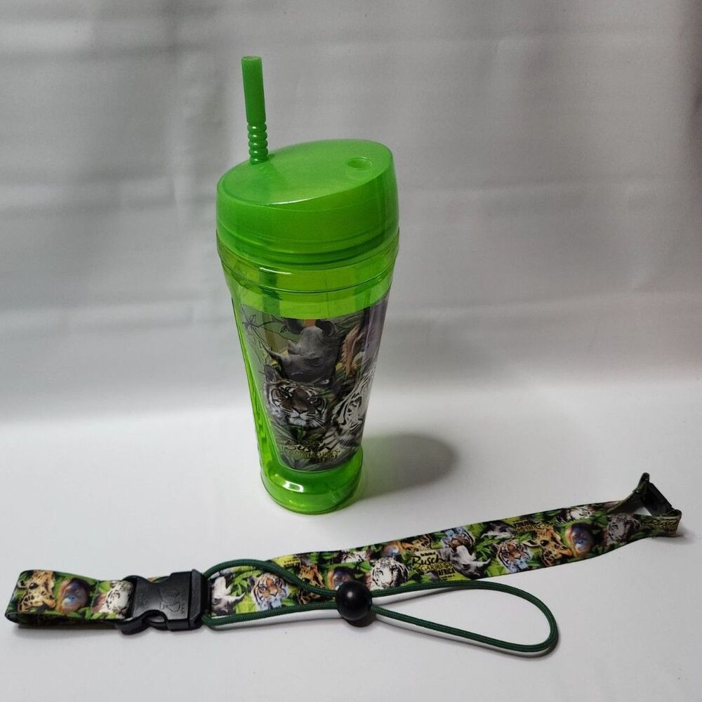 Busch Gardens Africa Tampa Bay Florida Souvenir Drink Cup With Lanyard